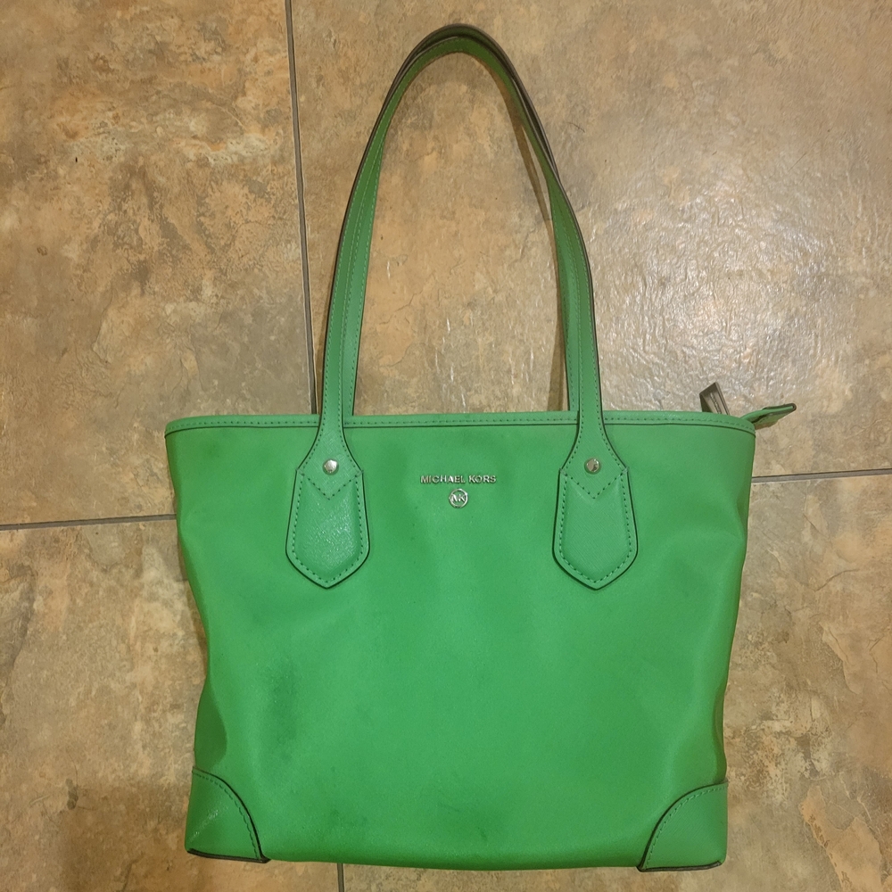 Michael Kors Green Tote Bag